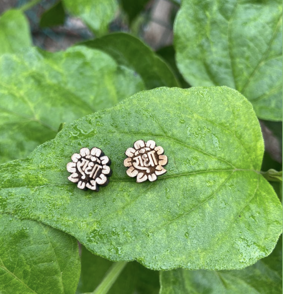 Radha Naam Tulsi Earings
